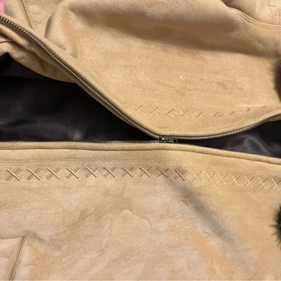 Vintage Coldwater Creek 90s faux fur hooded coat - Picture 8 of 13